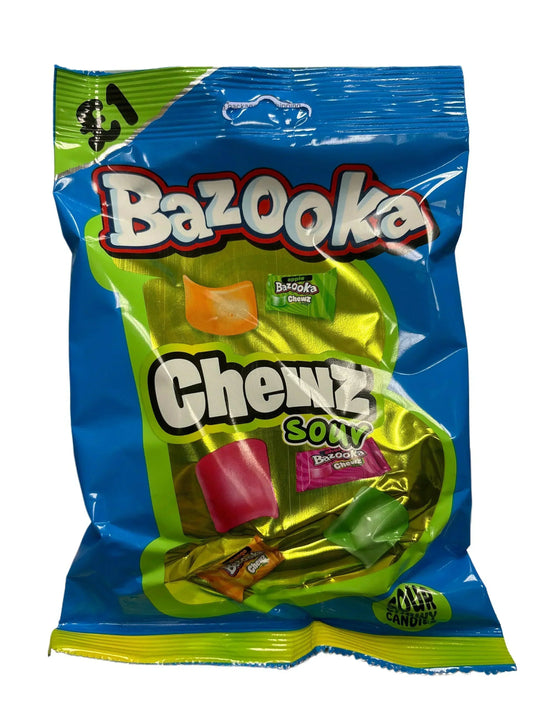 Bazooka Chewz Sour Candy Bag 120G - www.Shopthatapp.com