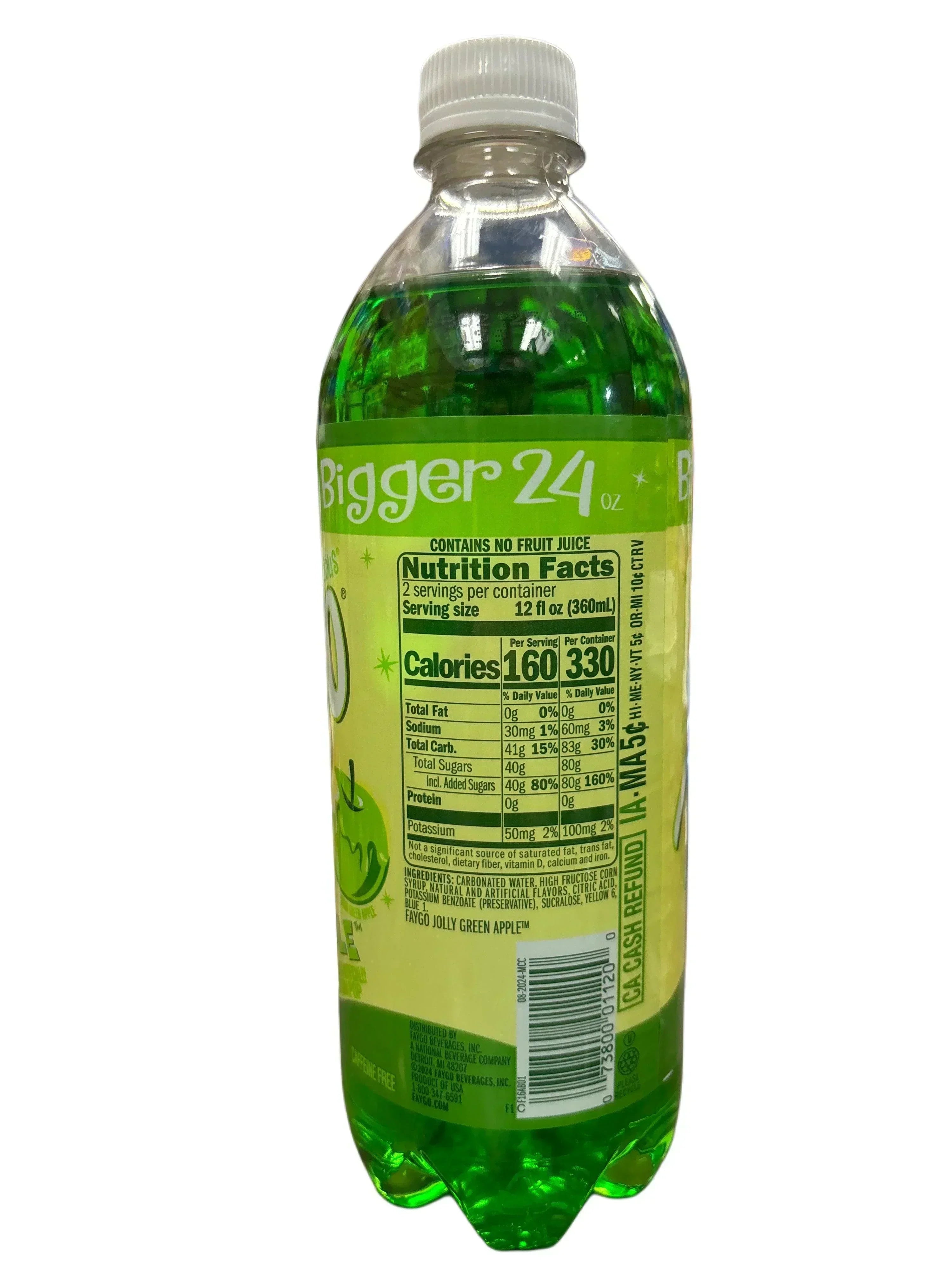 Faygo Jolly Green Apple Soda 24OZ - U.S Edition - www.Shopthatapp.com