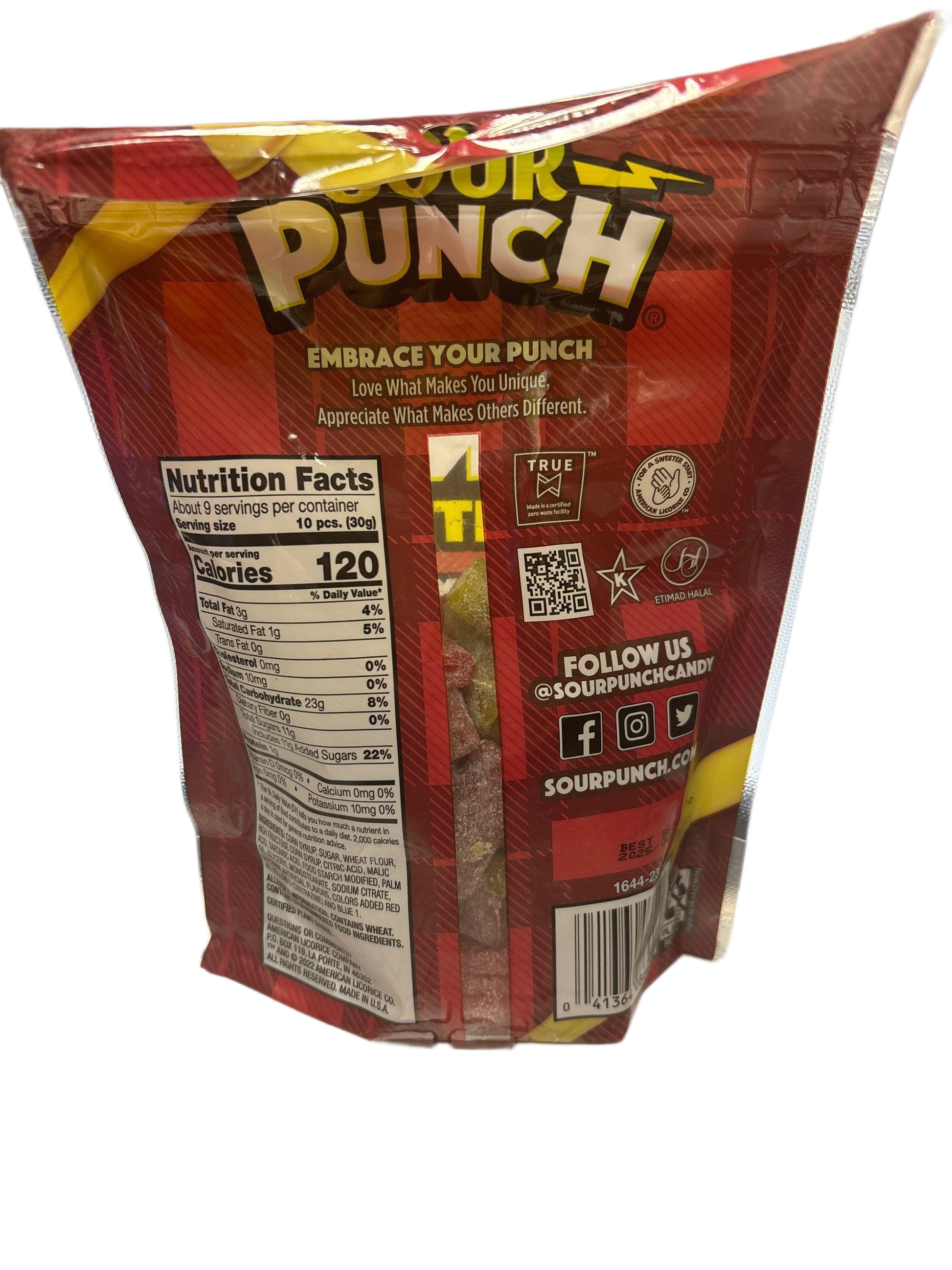 Sour Punch Bites Merry Mix Christmas 9oz - www.Shopthatapp.com