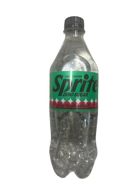 Sprite Zero Sugar Winter Spiced Cranberry Bottle 591ML BB 12/24 - www.Shopthatapp.com