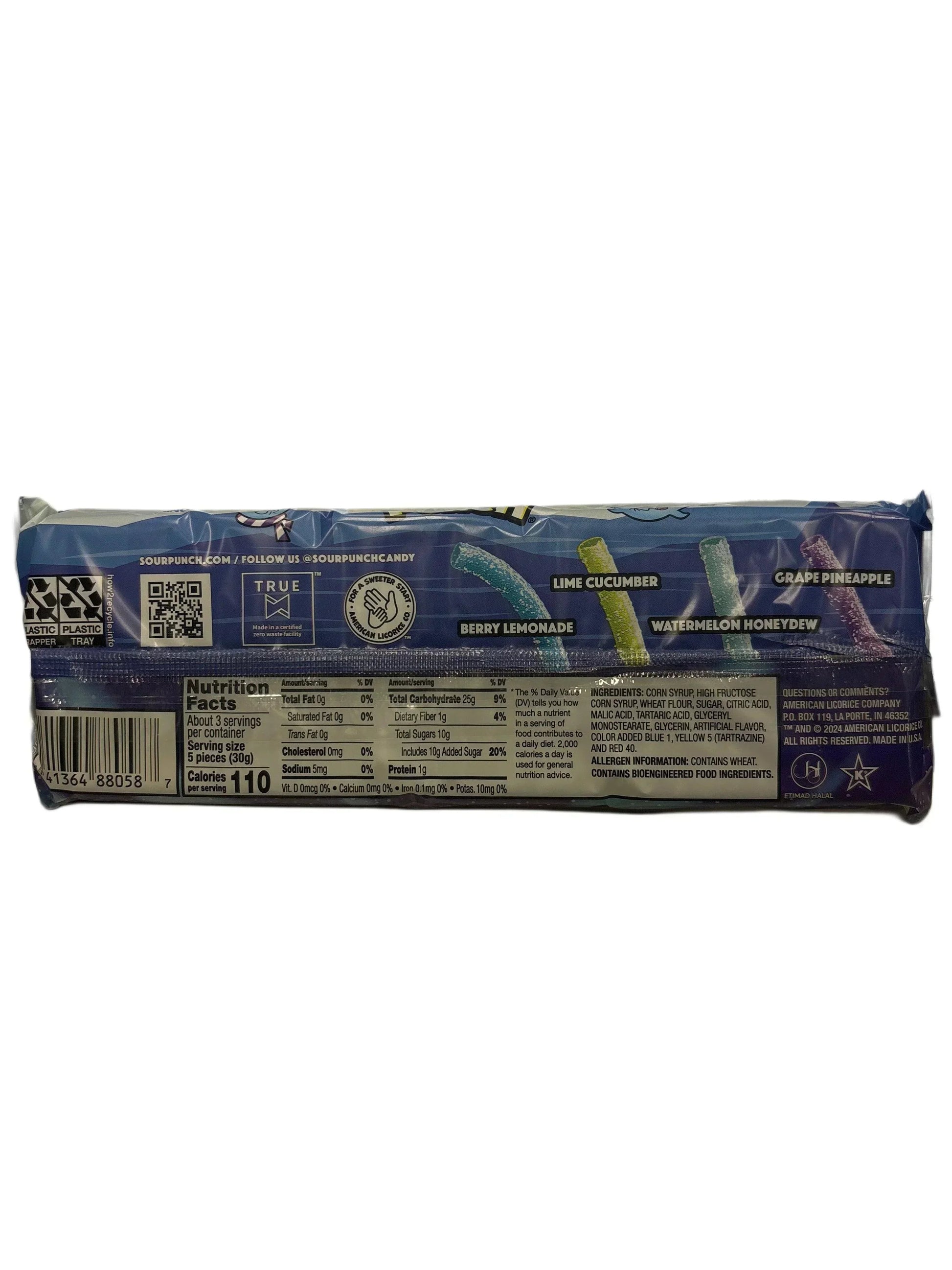 Sour Punch Winter Arctic Straws 3.2OZ - www.Shopthatapp.com