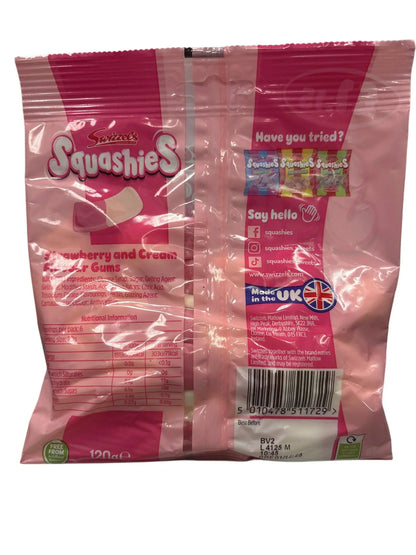 Squashies Drumstick Strawberry & Cream Candy Bag 120G - www.Shopthatapp.com