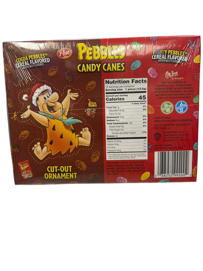Fruity & Coca Pebbles Cereal Candy Canes - 12 Pack U.S Edition - www.Shopthatapp.com