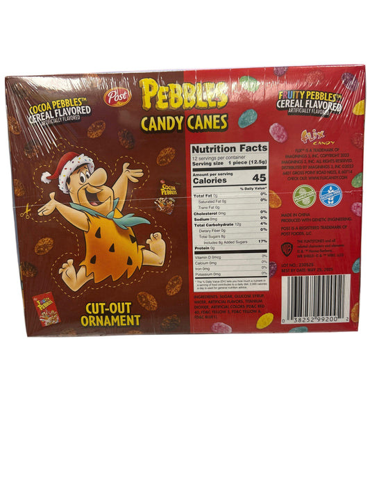 Fruity & Coca Pebbles Cereal Candy Canes - 12 Pack U.S Edition - www.Shopthatapp.com