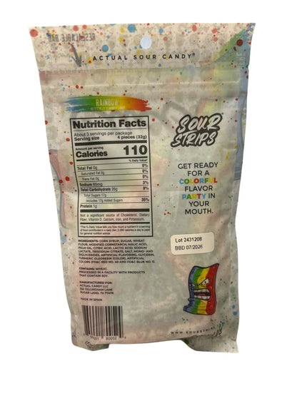 Sour Strips Rainbow 3.40OZ - U.S Edition - www.Shopthatapp.com