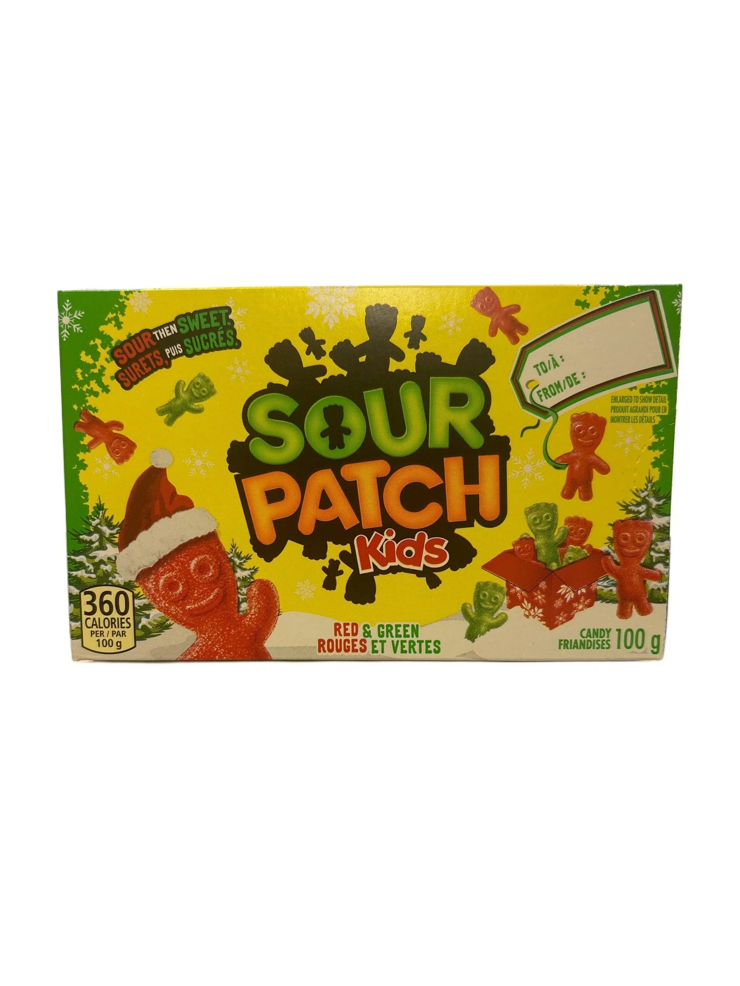 Sour Patch Kids Red & Green Christmas Theatre Box 100G - www.Shopthatapp.com