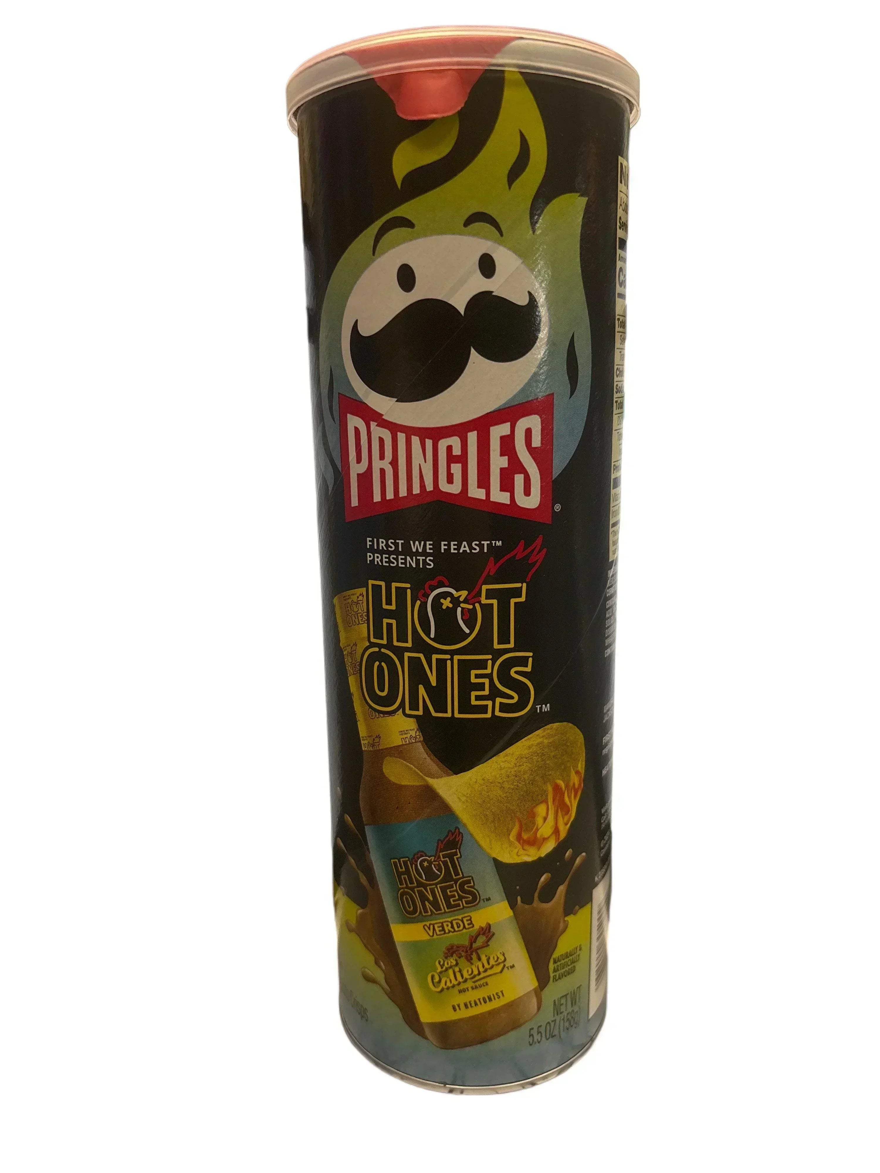 Pringles Hot Ones Verde Chips 5.5OZ - U.S Edition - www.Shopthatapp.com