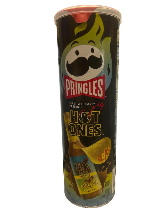 Pringles Hot Ones Verde Chips 5.5OZ - U.S Edition - www.Shopthatapp.com
