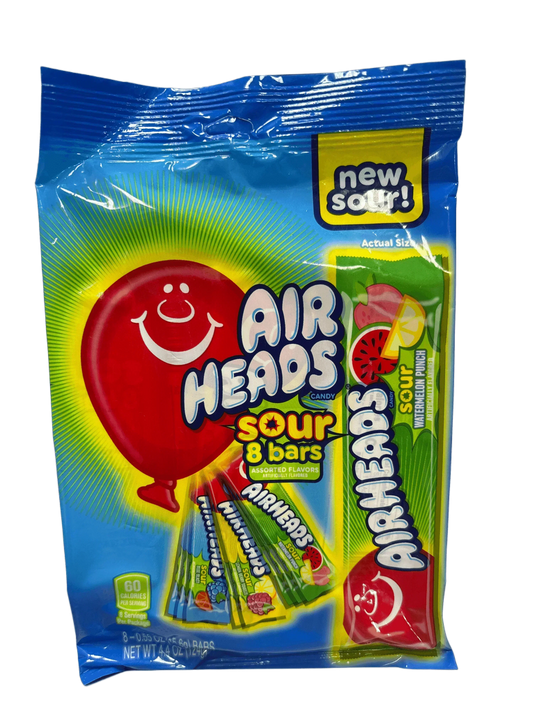 Airheads Sour 8 Bars Candy Bag 4.4 OZ - www.Shopthatapp.com