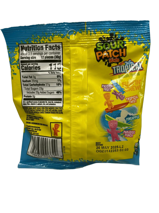 Sour Patch Tropical Candy Bag 3.6OZ - Canadian Edition - www.Shopthatapp.com