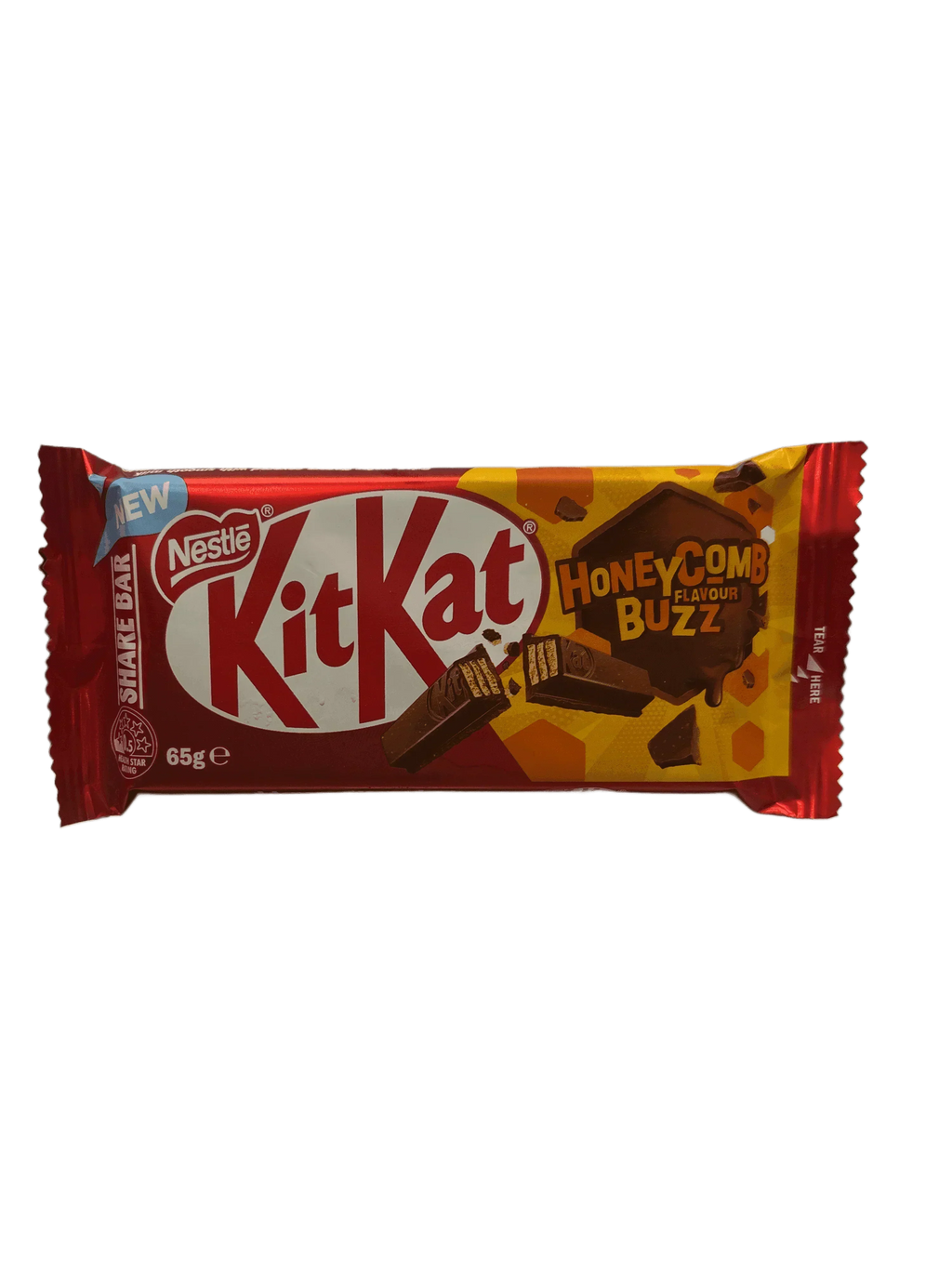 Kit Kat Honey Comb Buzz Chocolate Bar 65G - Share Bar - Austrialian Edition - www.Shopthatapp.com