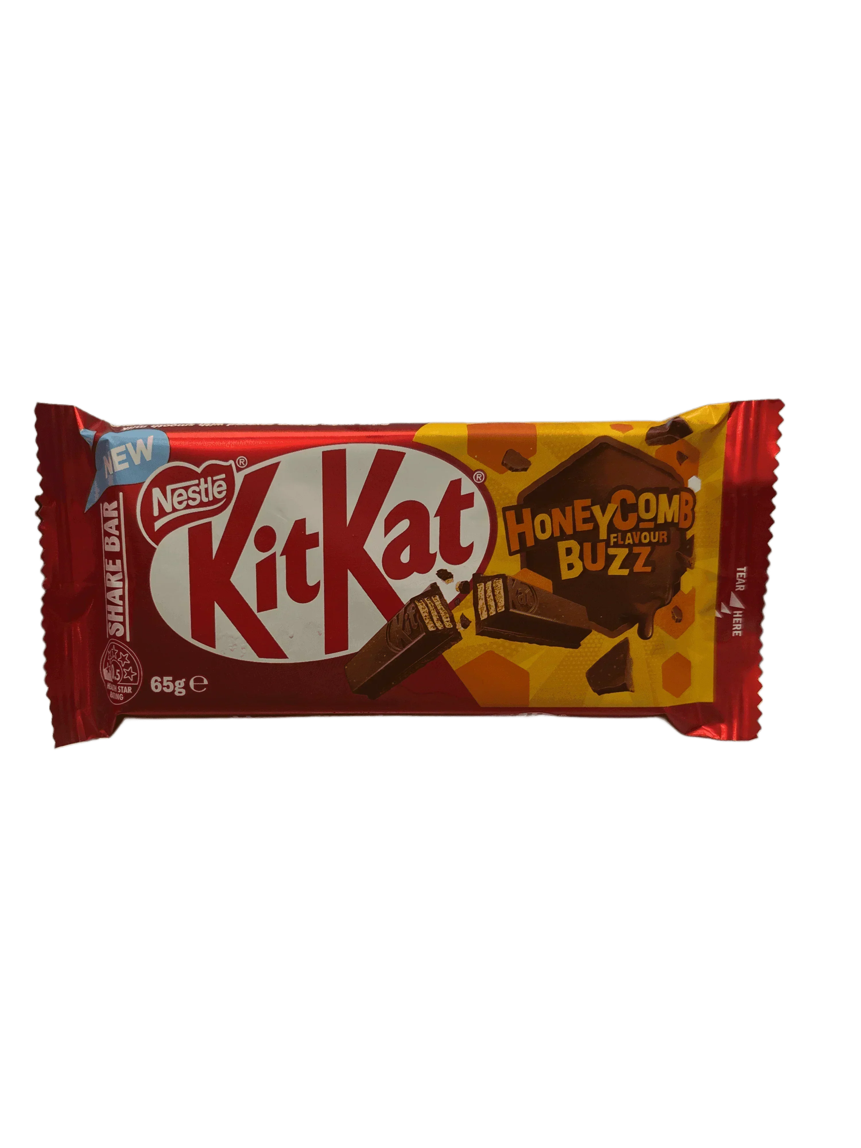 Kit Kat Honey Comb Buzz Chocolate Bar 65G - Share Bar - Austrialian Edition - www.Shopthatapp.com