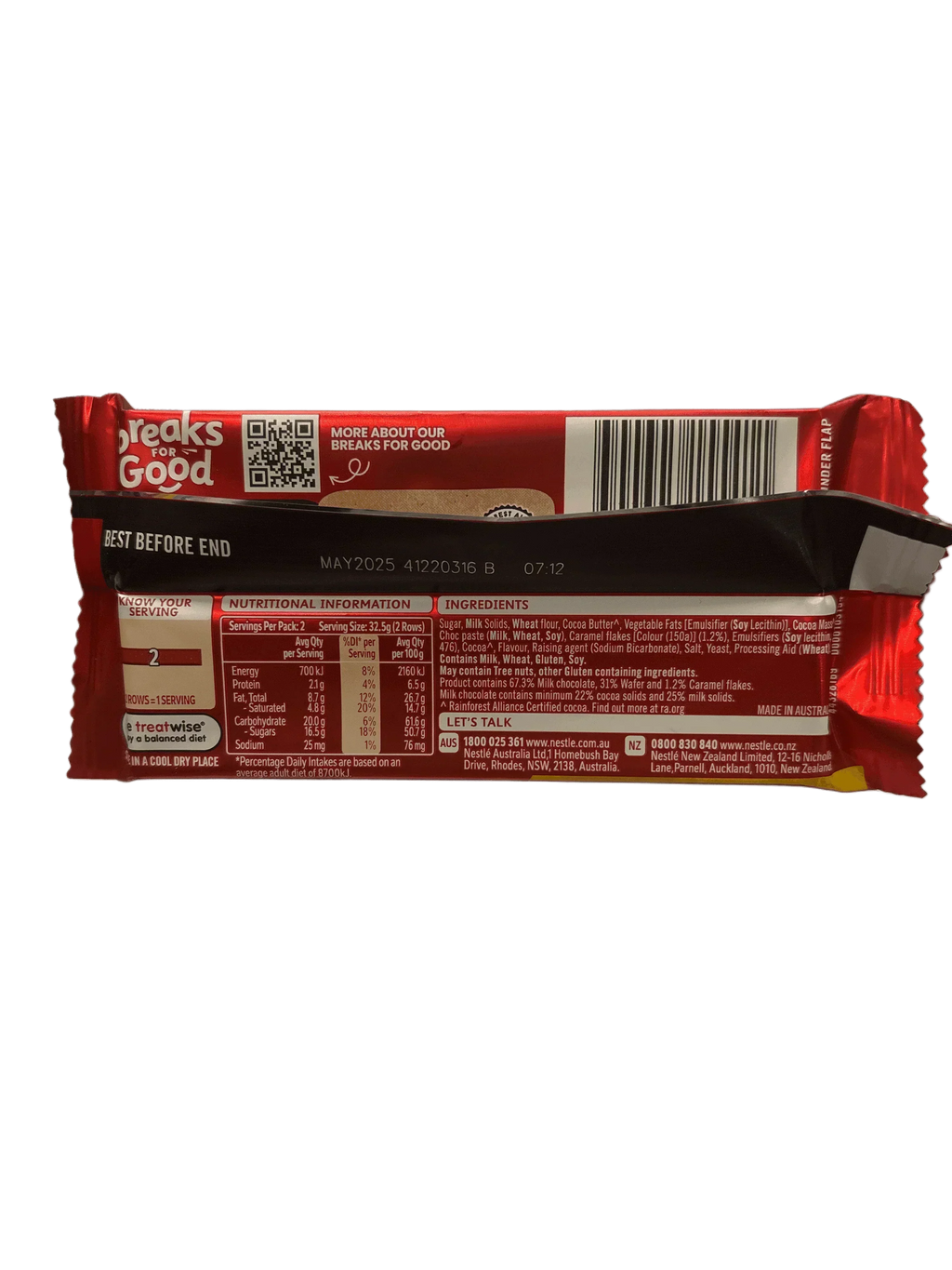 Kit Kat Honey Comb Buzz Chocolate Bar 65G - Share Bar - Austrialian Edition - www.Shopthatapp.com