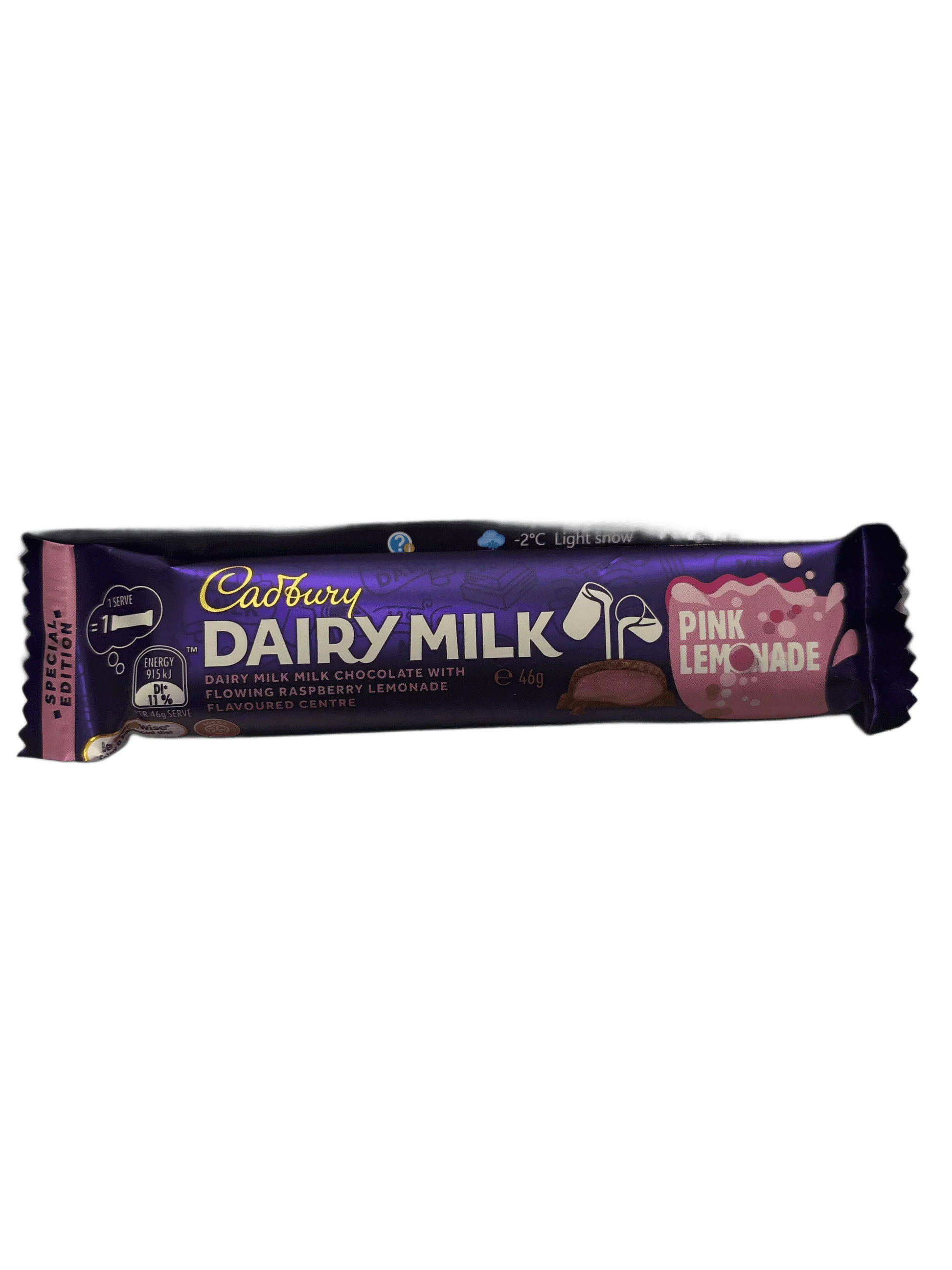 Cadbury Dairy Milk Pink Lemonade Chocolate Bar - 46G - www.Shopthatapp.com