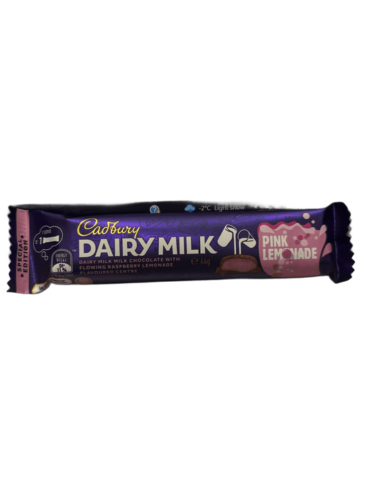 Cadbury Dairy Milk Pink Lemonade Chocolate Bar - 46G - www.Shopthatapp.com