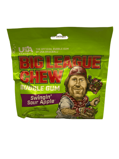 Big League Chew Bubble Gum Swingin' Sour Apple 2.12OZ - www.Shopthatapp.com