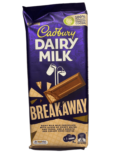 Cadbury Dairy Milk Breakaway Chocolate Bar 180G - www.Shopthatapp.com
