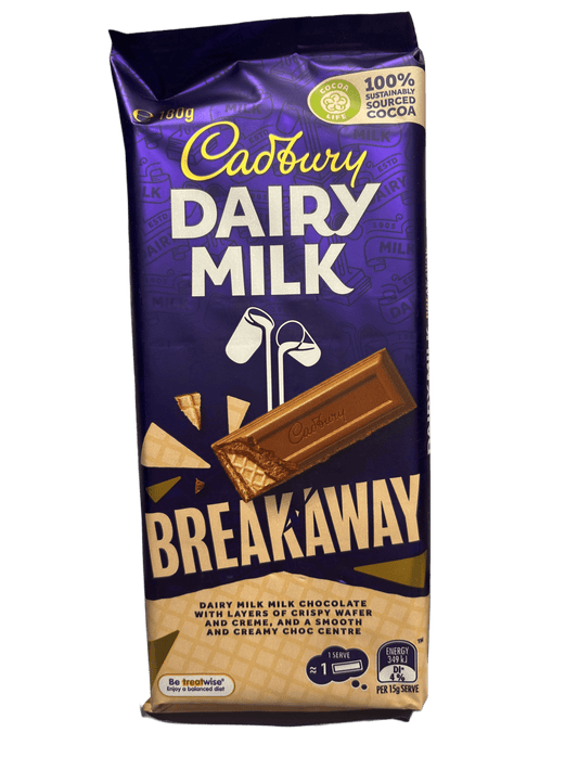 Cadbury Dairy Milk Breakaway Chocolate Bar 180G - www.Shopthatapp.com