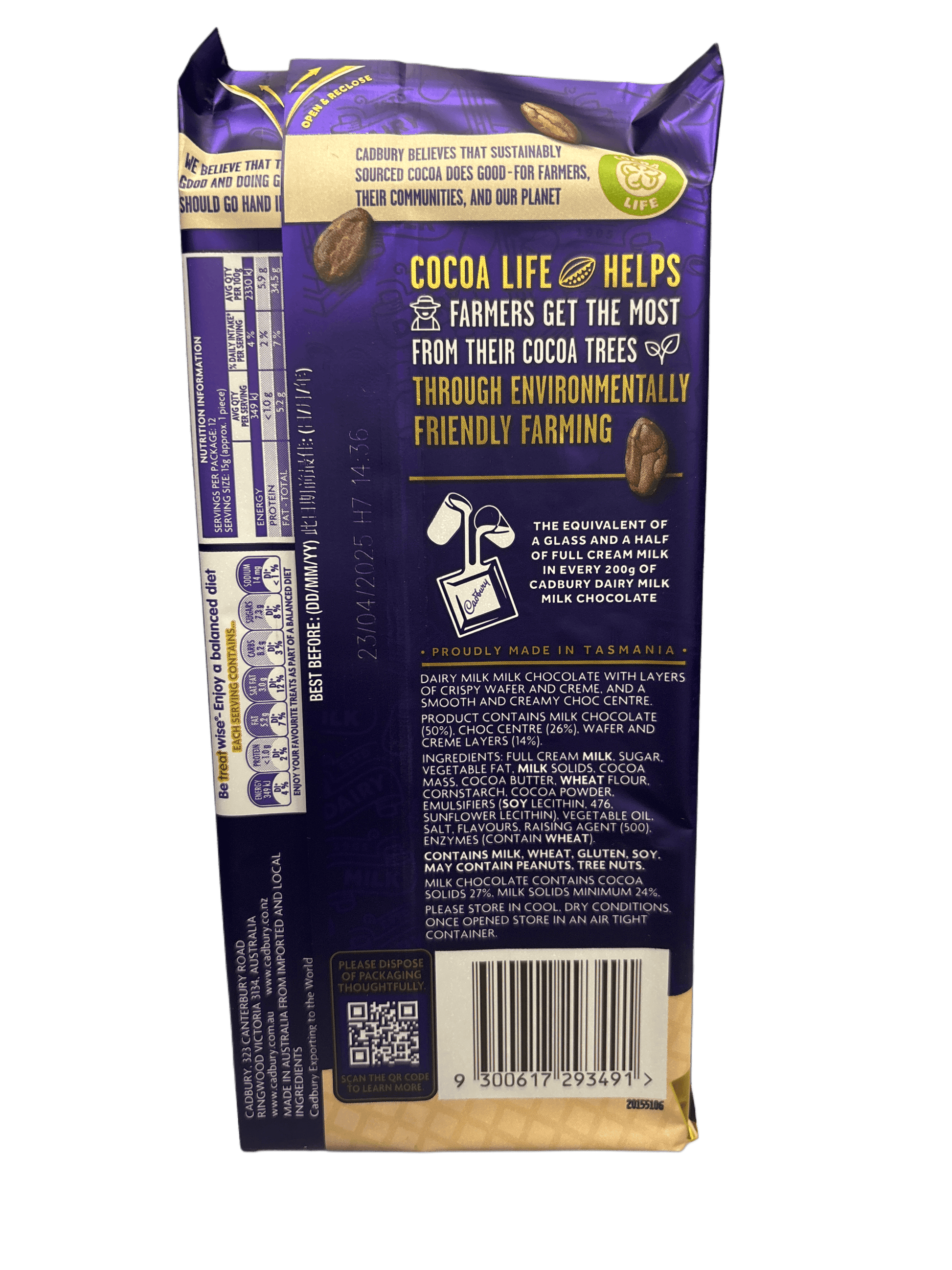 Cadbury Dairy Milk Breakaway Chocolate Bar 180G - www.Shopthatapp.com