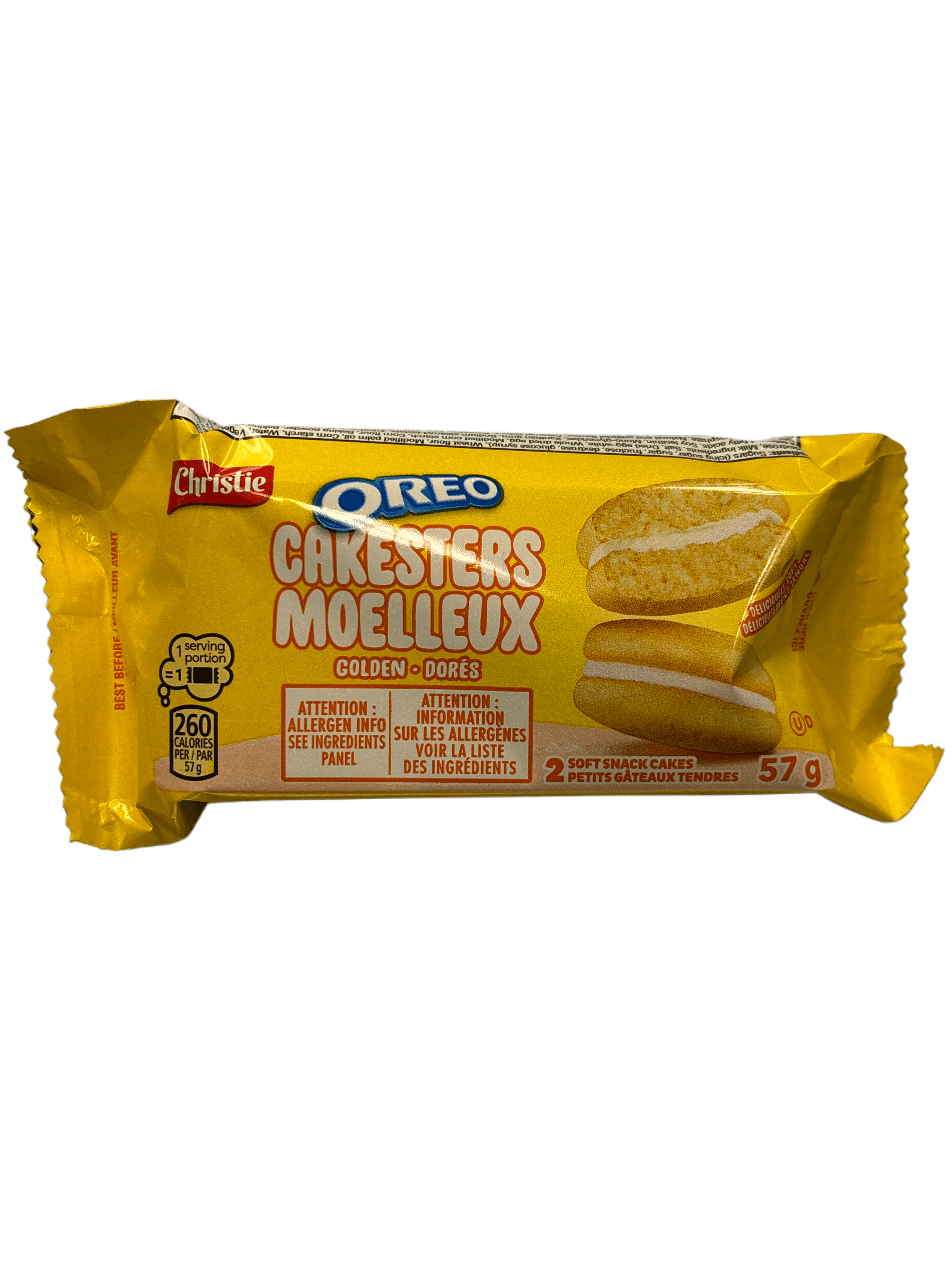 Oreo Cakesters Golden 2 Packet - 57G - Canadian Edition - www.Shopthatapp.com