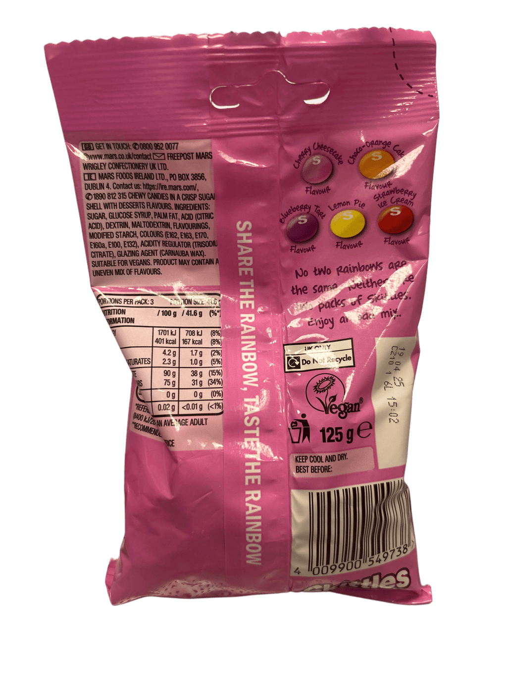 Skittles Desserts Candy Bag 125G - U.K Edition - www.Shopthatapp.com