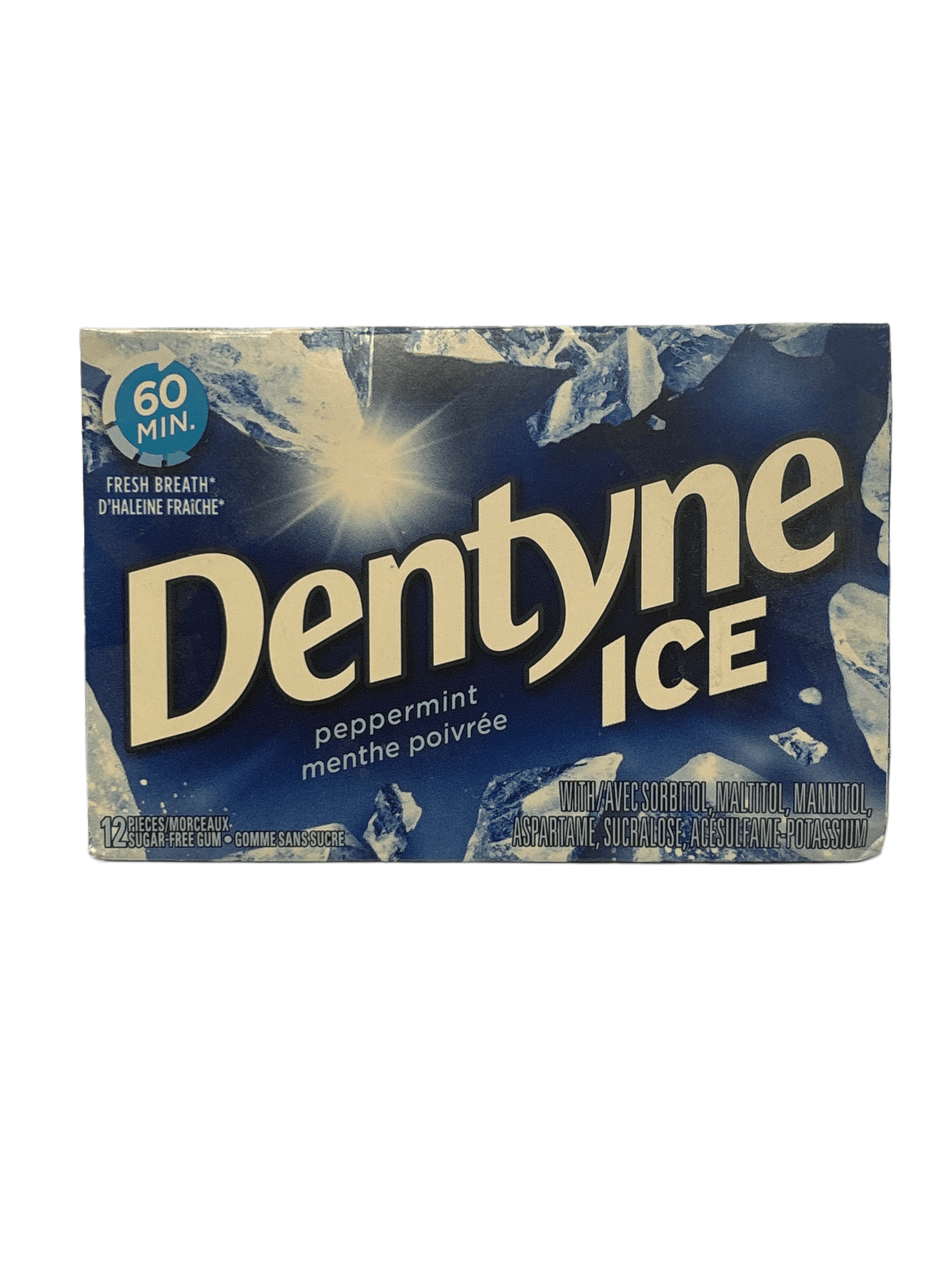Dentyne Ice Peppermint Gum 12 Pieces - Canadian Edition - www.Shopthatapp.com