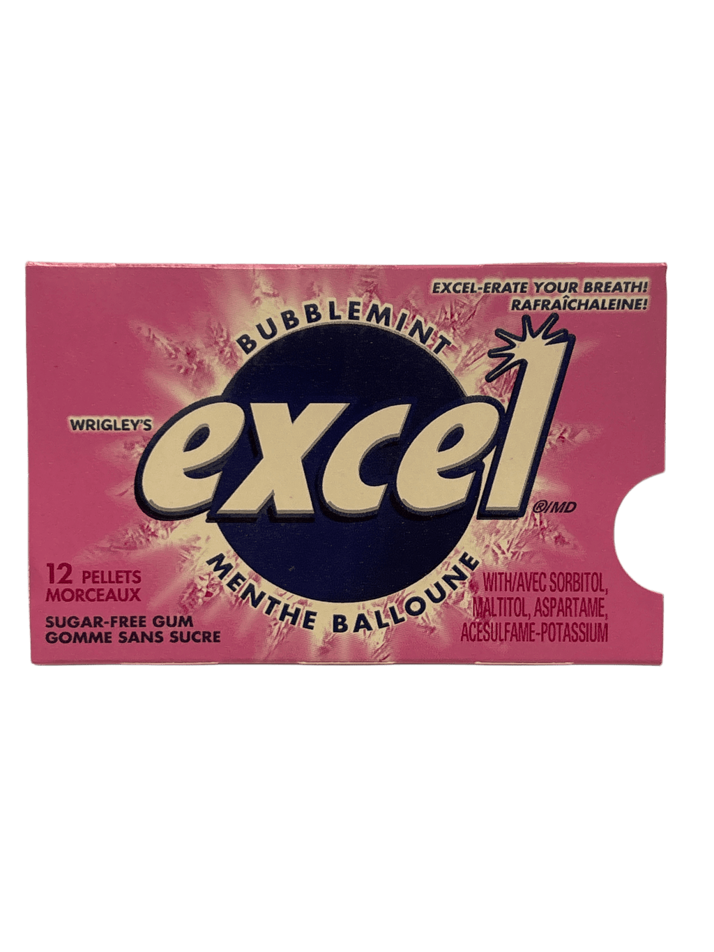 Excel Bubblemint Gum 12 Pieces - Canadian Edition - www.Shopthatapp.com