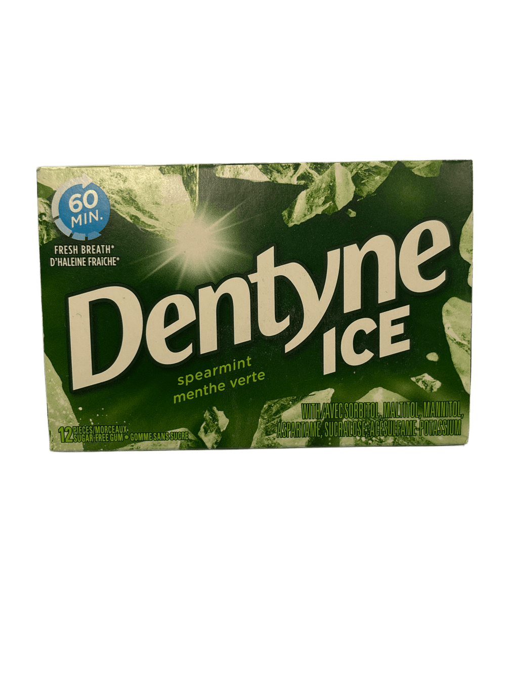 Dentyne Ice Spearmint Gum 12 Pieces - Canadian Edition - www.Shopthatapp.com