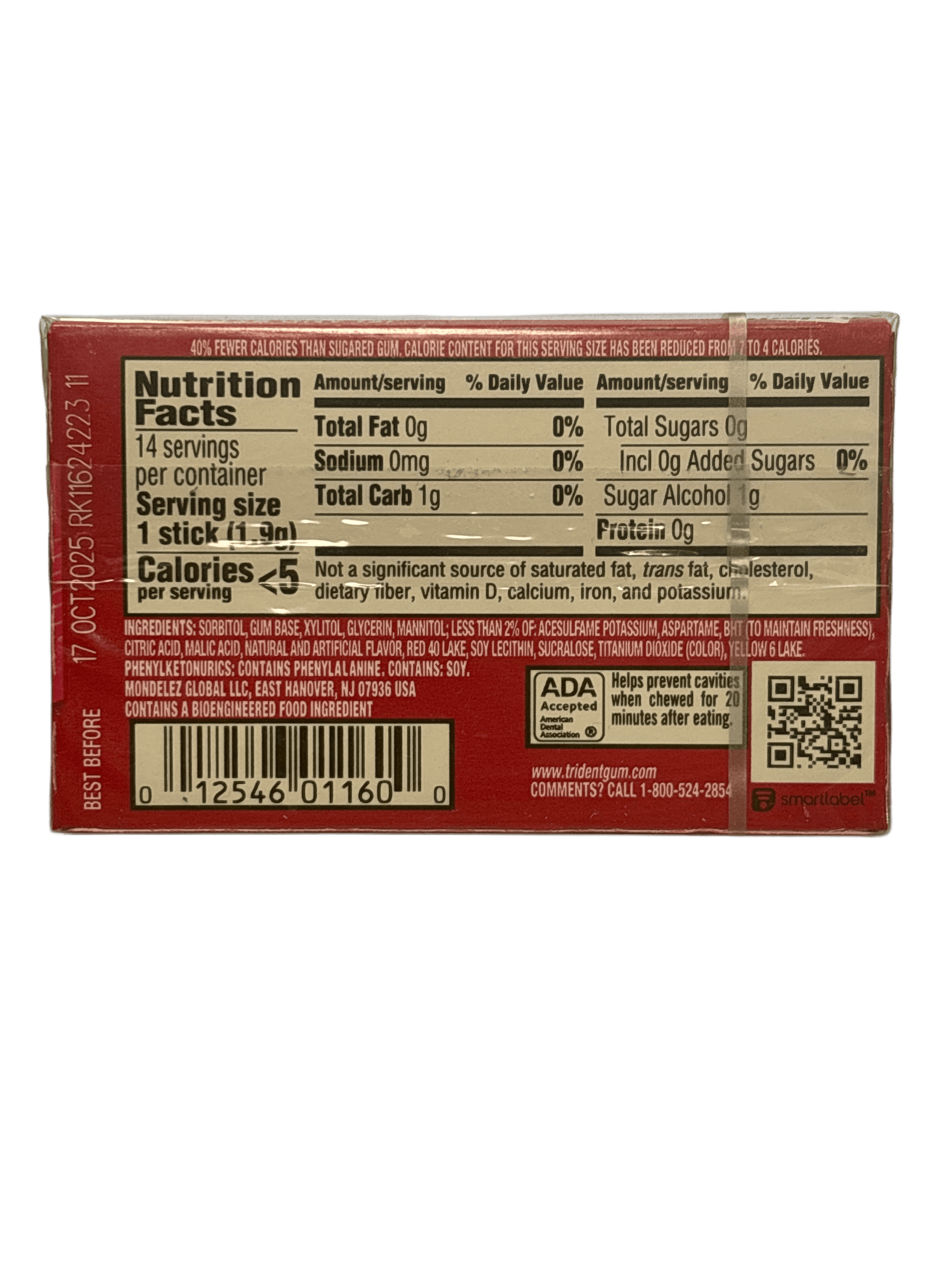 Trident Island Berry Lime 14 Sticks - Canadian Edition - www.Shopthatapp.com