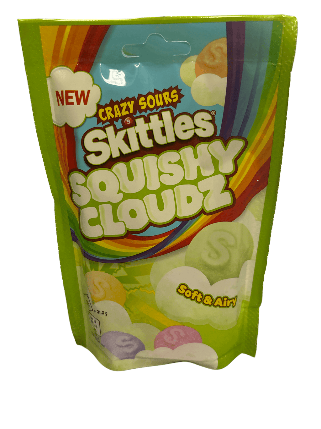 Skittles Crazy Sours Squishy Cloudz Candy Bag 94G - U.K Edition - www.Shopthatapp.com