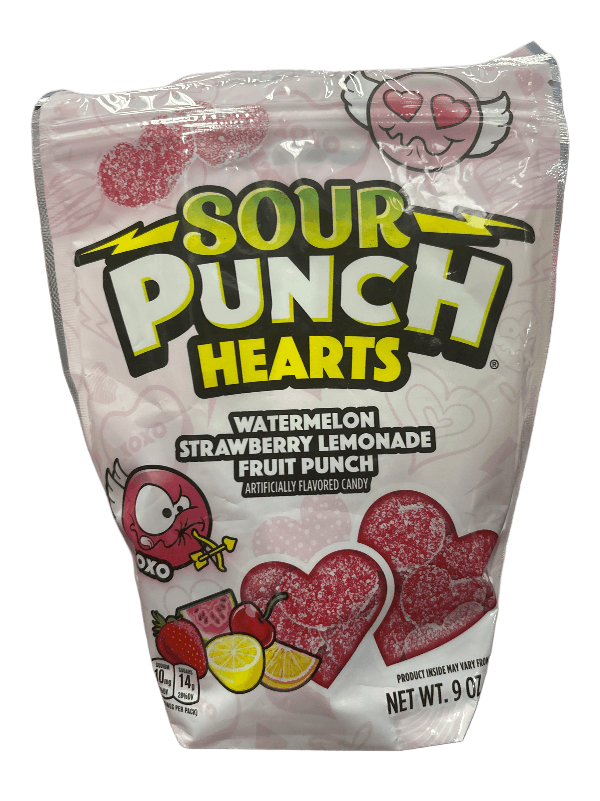 Sour Punch Hearts Valentines Candy Bag 9OZ - www.Shopthatapp.com