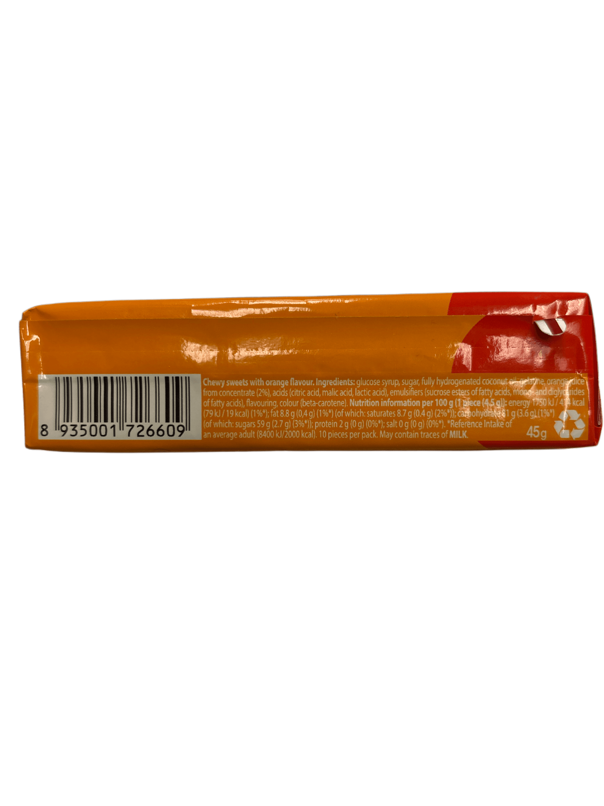 Chupa Chups Incredible Chew Soft Candy Orange 45G U.K Edition - www.Shopthatapp.com