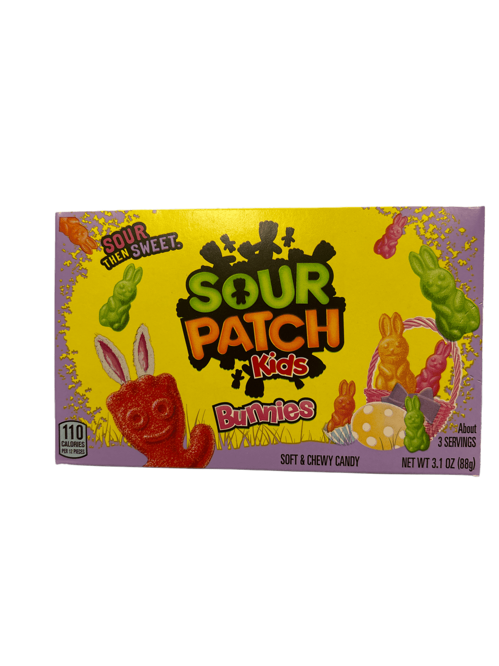 Sour Patch Kids Bunnies Easter Theatre Box 3.1OZ - U.S Edition - www.Shopthatapp.com