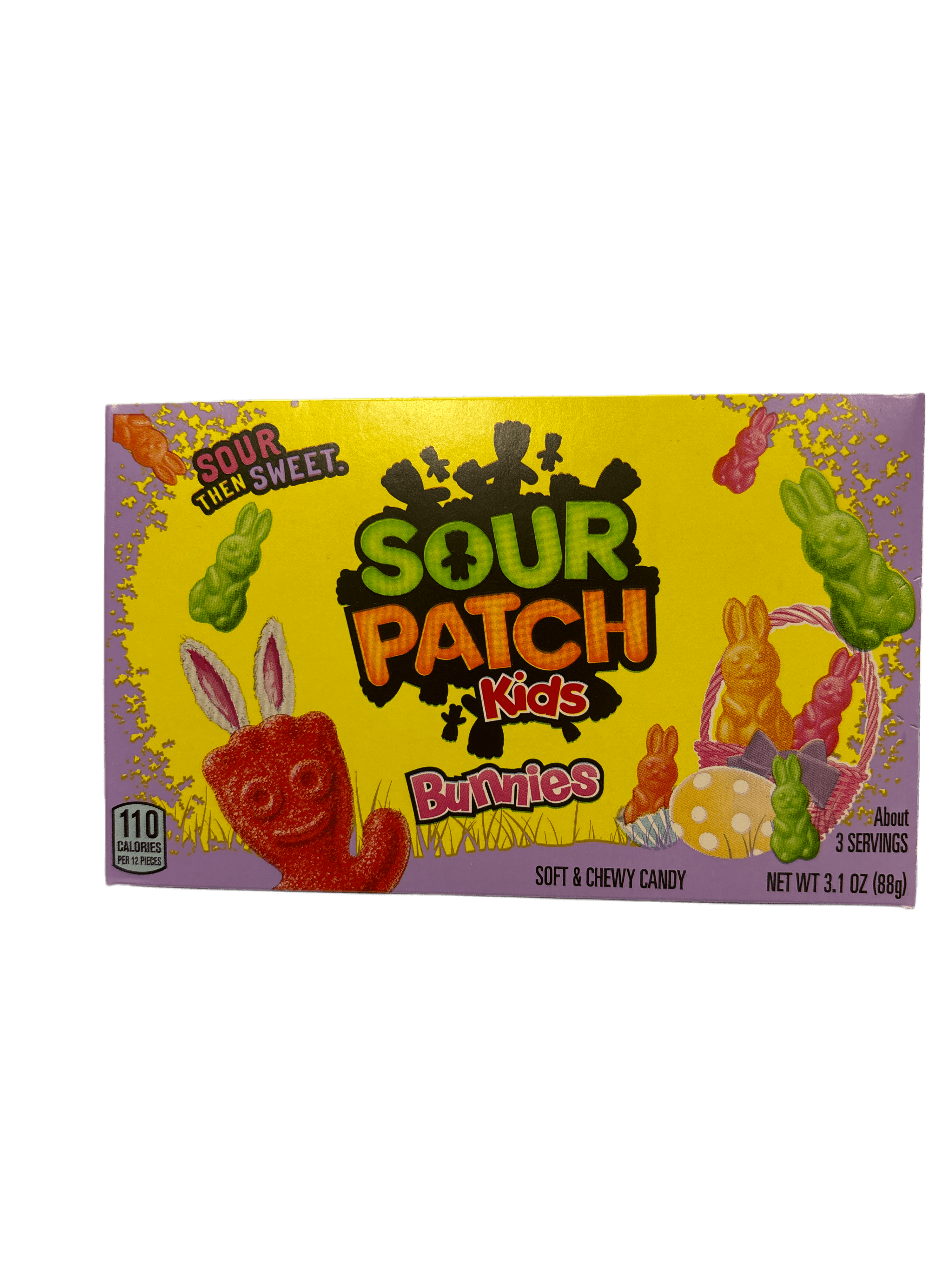 Sour Patch Kids Bunnies Easter Theatre Box 3.1OZ - U.S Edition - www.Shopthatapp.com