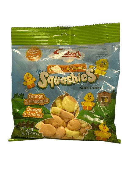 Squashies Easter Orange & Pineapple Candy Bag 160G - www.Shopthatapp.com