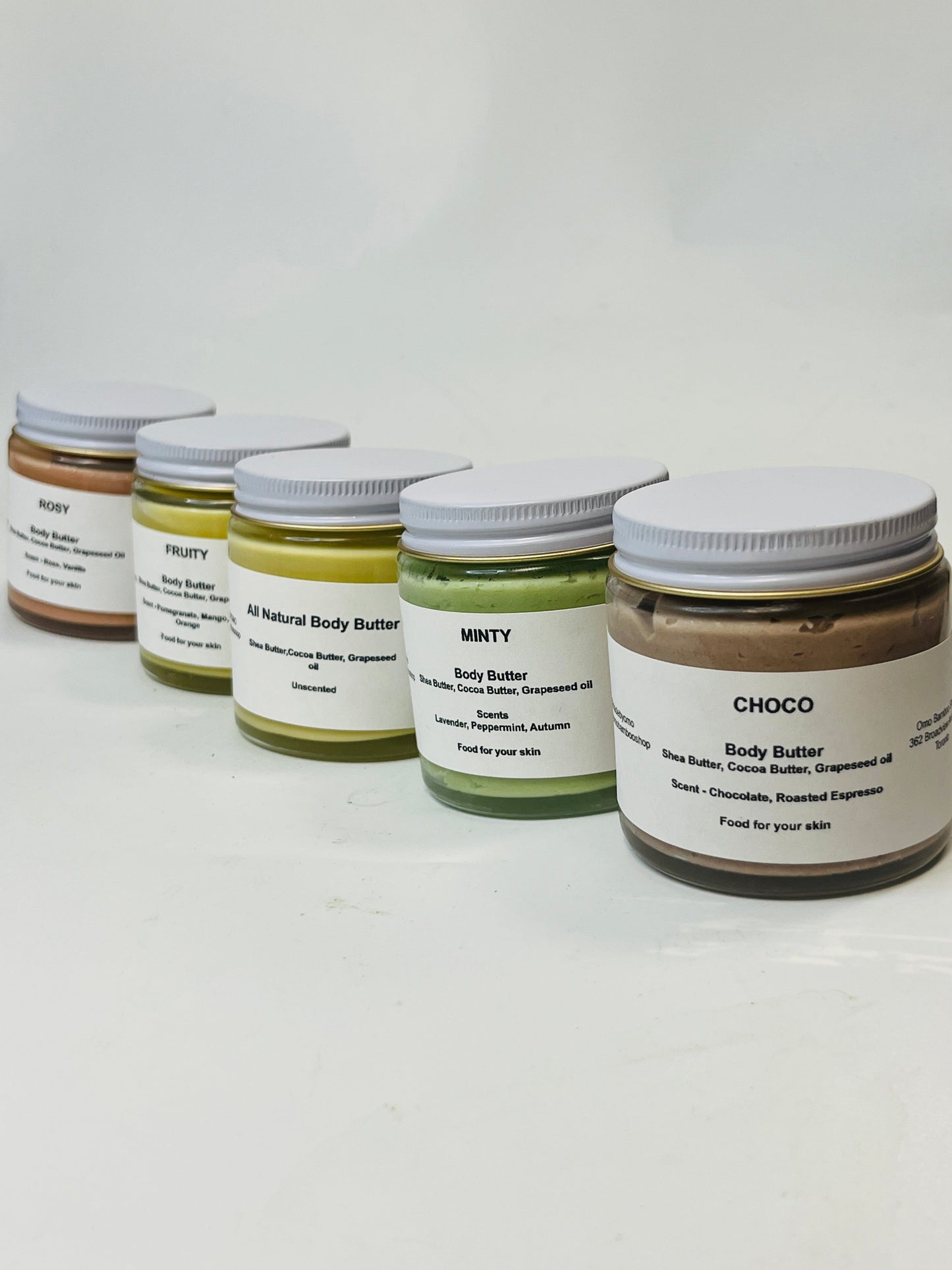 Coffret de beurres corporels | Beurre corporel artisanal | Pot de 110 g