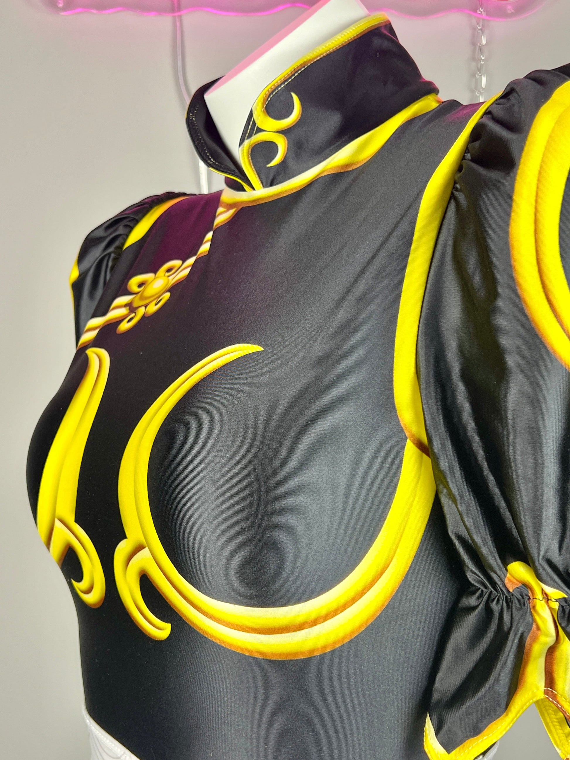 Super Hero Chun Li Spandex Cosplay Open Crotch Halloween Costume Bodysuit Sexy Lingerie - www.Shopthatapp.com