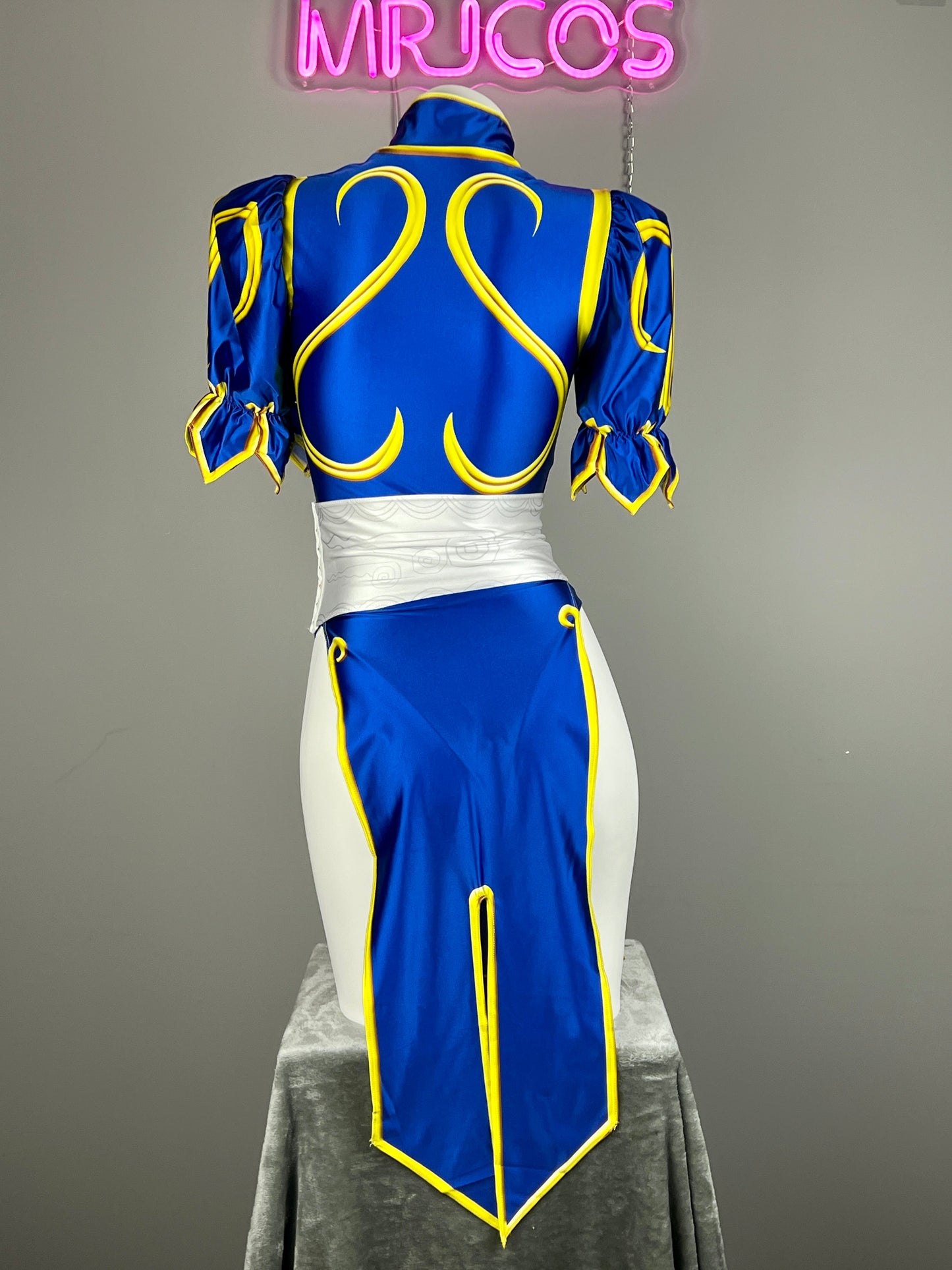 Super Hero Chun Li Spandex Cosplay Open Crotch Halloween Costume Bodysuit Sexy Lingerie - www.Shopthatapp.com
