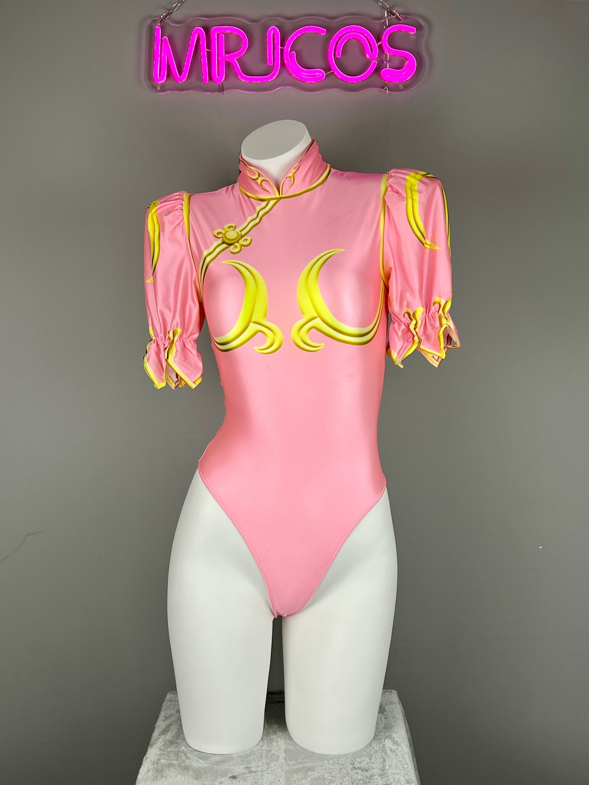 Super Hero Chun Li Spandex Cosplay Open Crotch Halloween Costume Bodysuit Sexy Lingerie - www.Shopthatapp.com
