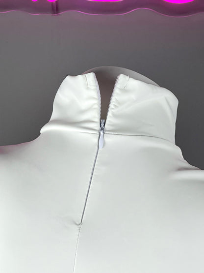 Anime Team Rocket Spandex Leather Cosplay Costume Set with Gloves and Skirt - www.Shopthatapp.com