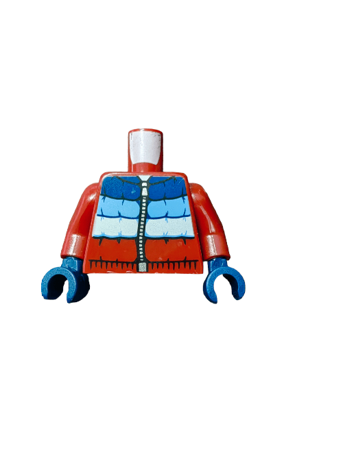 LEGO® 6354756 Torso, Padded Jacket with Dark Blue, Medium Blue, and White - UB1133