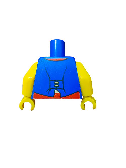 LEGO® 6023600 Torso, Pirate Vest with Gold Buttons with a Red and White Shirt with Stripes  - UB1081