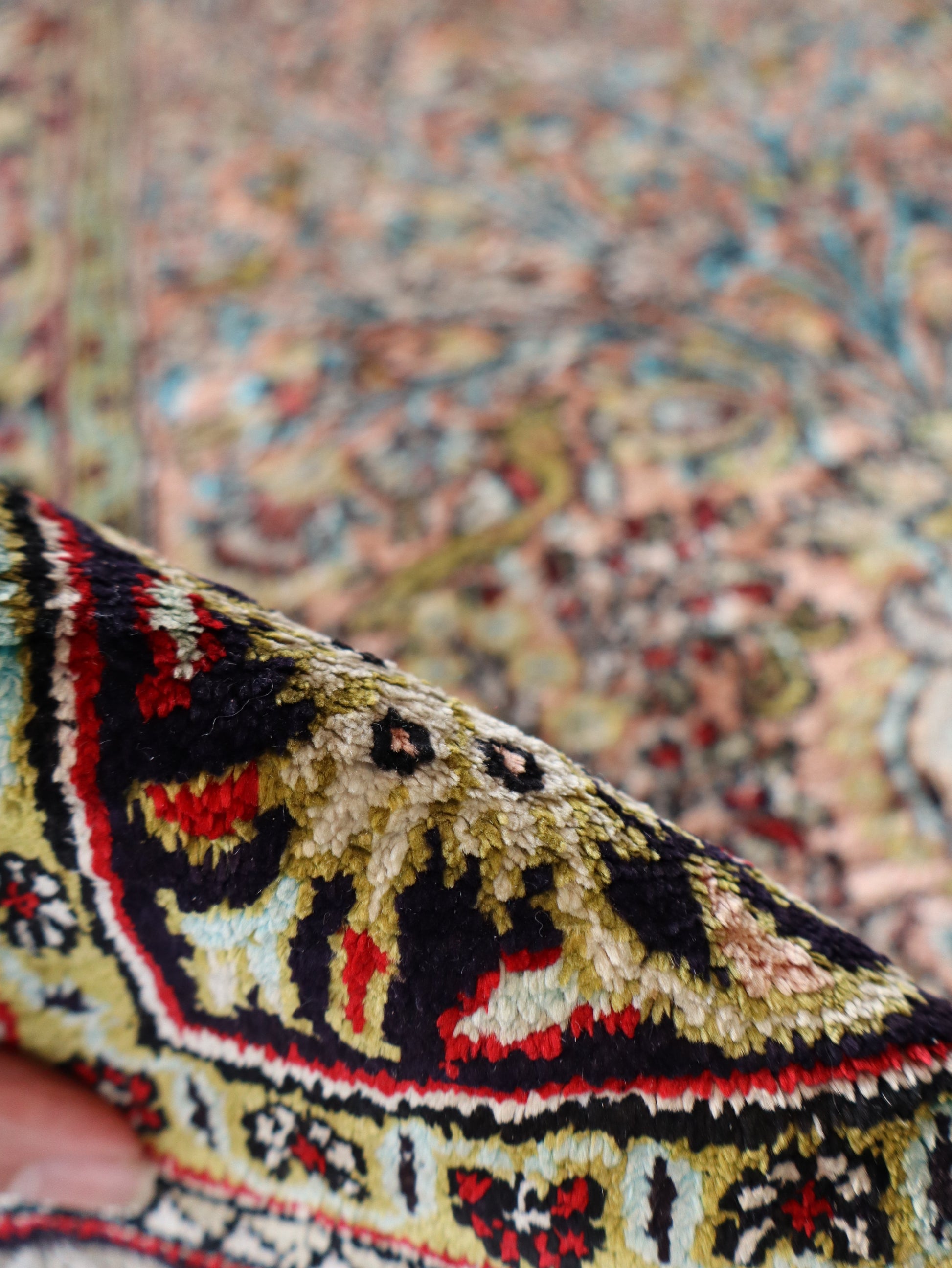 Persian Qum Pure Silk Rug | 2' 7" x 4' 3" - www.Shopthatapp.com