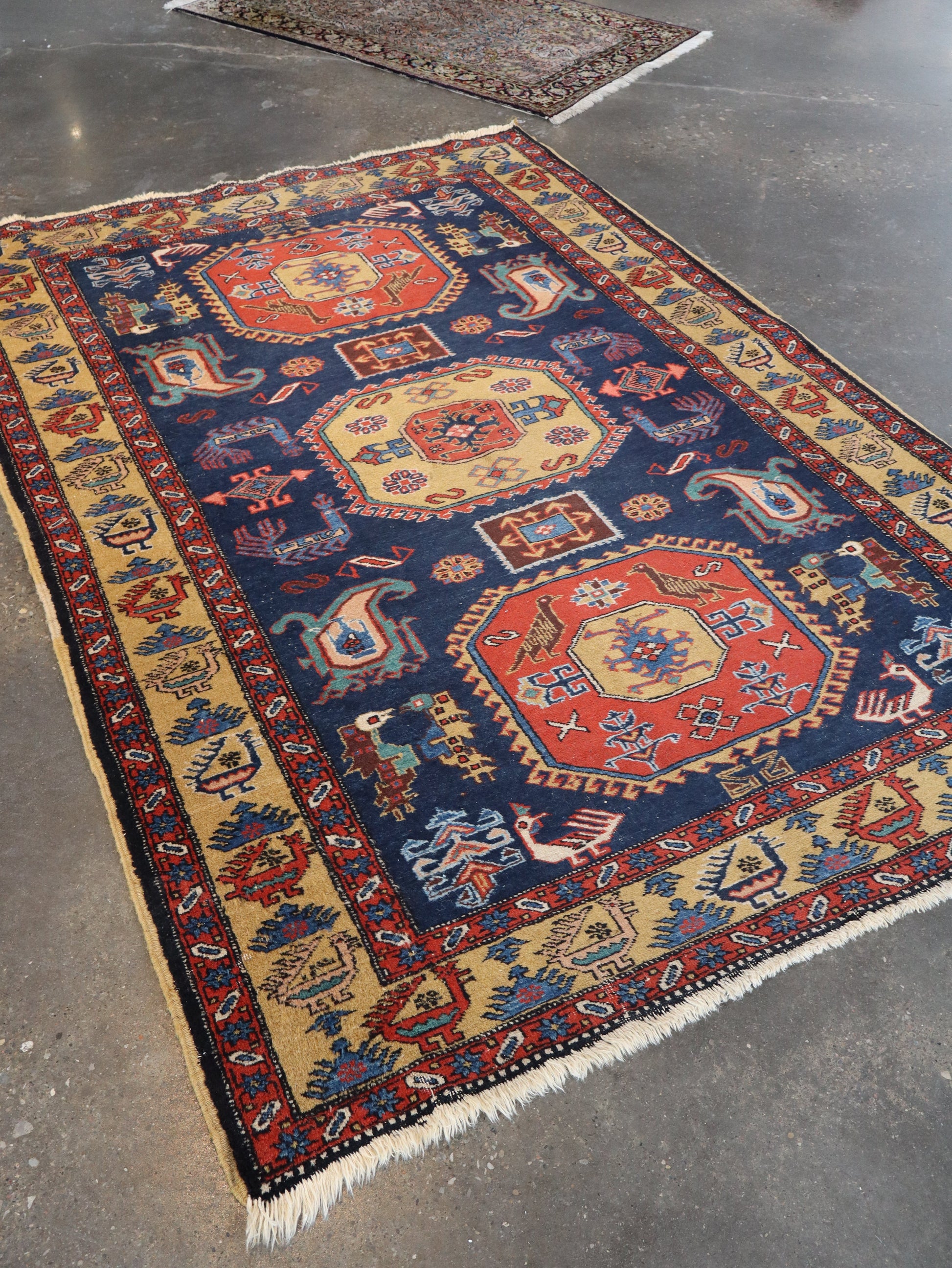 Persian Meshkin Rug | 4' 7"x 6' 9" - www.Shopthatapp.com