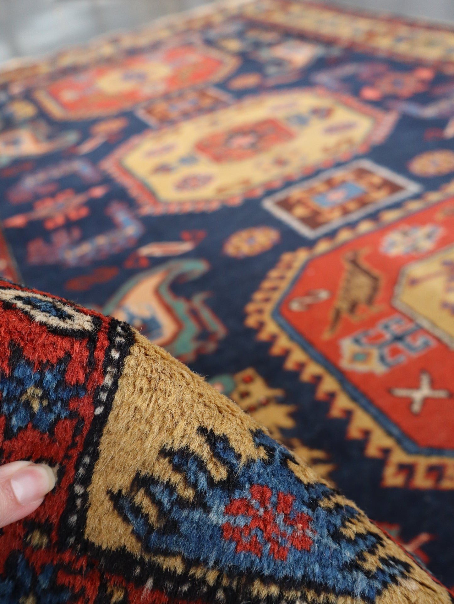 Persian Meshkin Rug | 4' 7"x 6' 9" - www.Shopthatapp.com