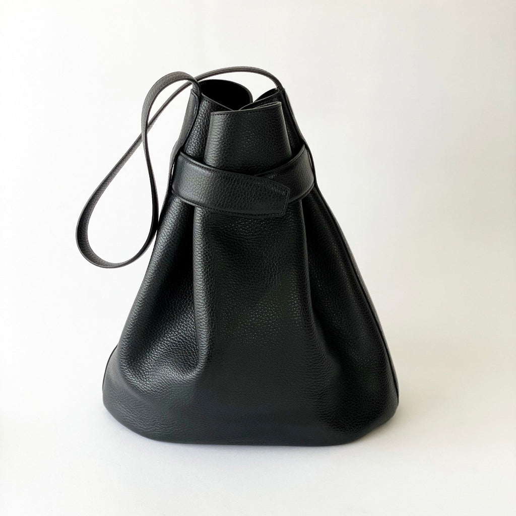 The Navona Bucket Bag in Black - www.Shopthatapp.com