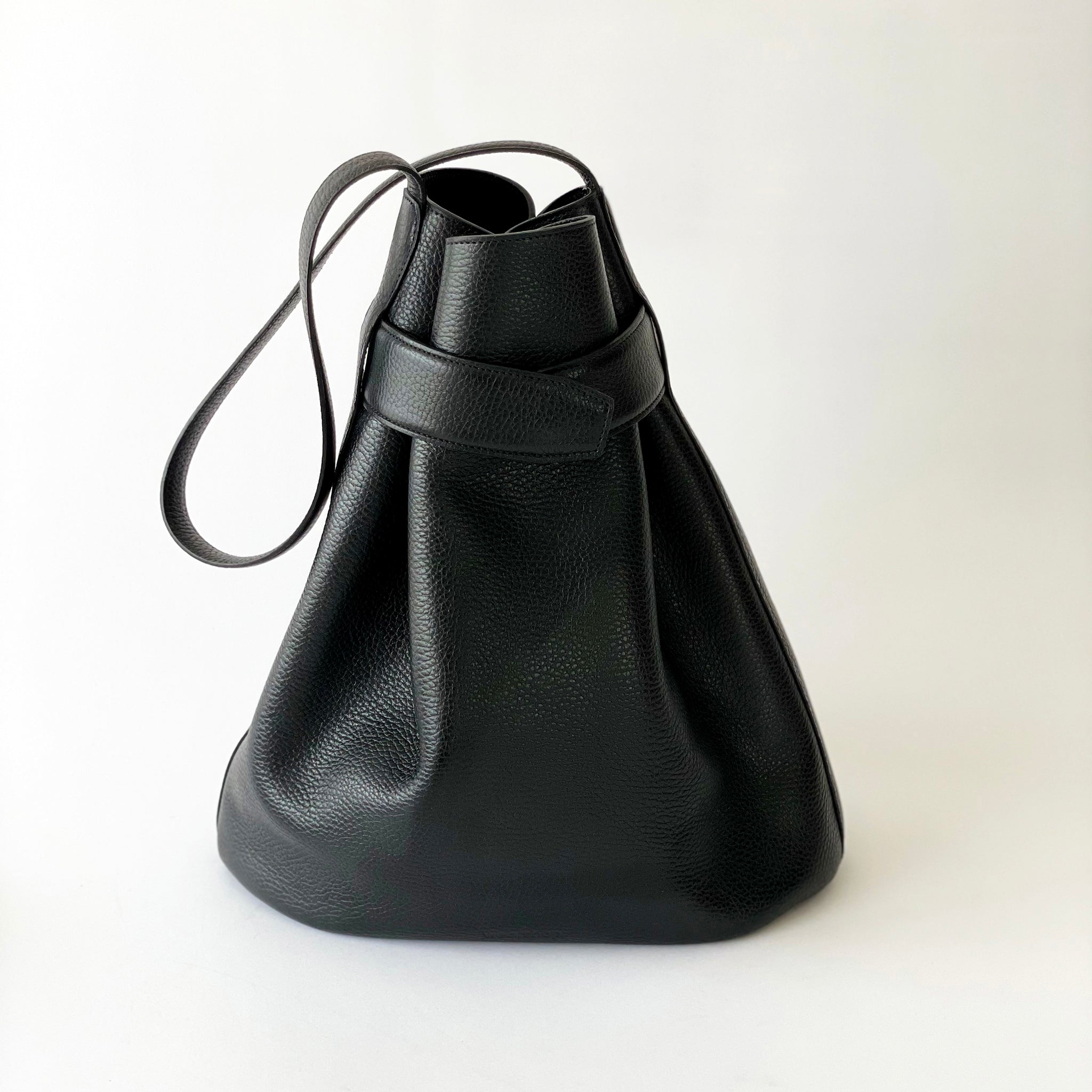 The Navona Bucket Bag in Black - www.Shopthatapp.com