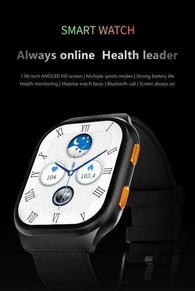 TUTT AMOLED Screen Smartwatch | Always-On Display | Health & Fitness Tracker | YOKO | IP68 Men & Women Smartwatch (Two Straps) - www.Shopthatapp.com