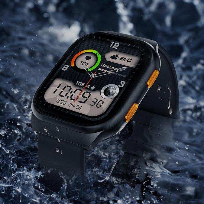 TUTT AMOLED Screen Smartwatch | Always-On Display | Health & Fitness Tracker | YOKO | IP68 Men & Women Smartwatch (Two Straps) - www.Shopthatapp.com