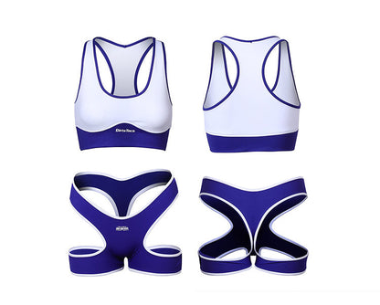 Anime Style 3-Piece Short Gymnastics Uniform Sports Tank Top with Sexy Cutout Shorts - www.Shopthatapp.com